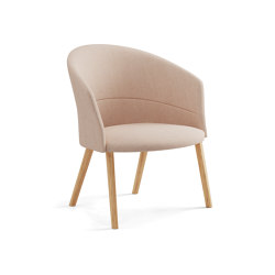 Copa lounge with smooth upholstery | Fauteuils | viccarbe