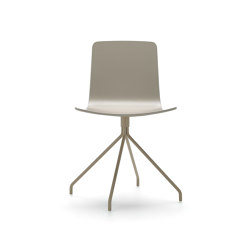 Klip chair - swivel base & stained / lacquered seat | Chairs | viccarbe