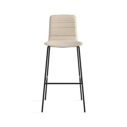 Klip stool - fixed base bar height & lined upholstery | Bar stools | viccarbe