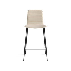 Klip stool - fixed base counter height & lined upholstery | Bar stools | viccarbe