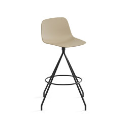 Taburete Maarten Plastic - base giratoria altura counter | Bar stools | viccarbe