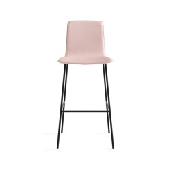 Klip stool - fixed base bar height & smooth upholstery | Bar stools | viccarbe