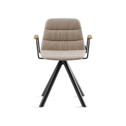 Maarten chair - swivel base & soft upholstery | Stühle | viccarbe