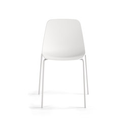 Silla Maarten Plastic - base de cuatro patas de metal | Chairs | viccarbe