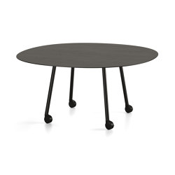 Maarten table D160 with casters | Contract tables | viccarbe