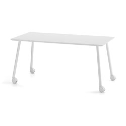 Mesa Maarten 160x90 con ruedas | Desks | viccarbe