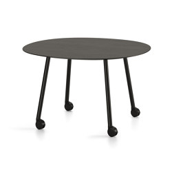 Maarten table D120 with casters | Contract tables | viccarbe