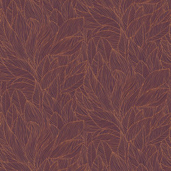 HOSTA POURPRE/CUIVRÉ | Wall coverings / wallpapers | Casamance