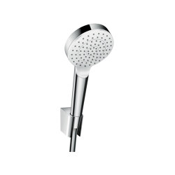 hansgrohe Crometta Shower holder set 100 1jet EcoSmart with shower hose 125 cm | Grifería para duchas | Hansgrohe