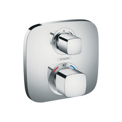 Ecostat E Termostato empotrado para 2 funciones (llave de paso e inversor) | Shower controls | Hansgrohe