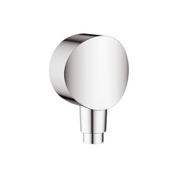 hansgrohe FixFit Wall outlet S with non-return valve and synthetic connection angle | Bathroom taps accessories | Hansgrohe