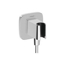 hansgrohe FixFit Q Wall outlet with shower holder | Accessoires robinetterie | Hansgrohe