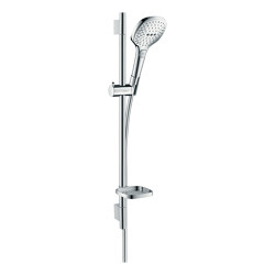 Raindance Select E Set de douche 120 3jet avec barre Unica'S puro 65 cm et porte-savon | Shower controls | Hansgrohe