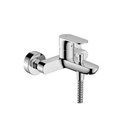 hansgrohe Rebris S Single lever bath mixer for exposed installation | Robinetterie de douche | Hansgrohe