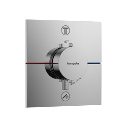 hansgrohe ShowerSelect Comfort E  Thermostat for concealed installation for 2 functions | Shower controls | Hansgrohe