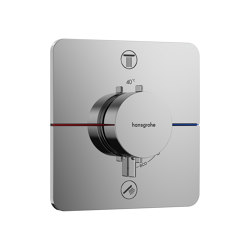 ShowerSelect Comfort Q Set de finition pour mitigeur thermostatique encastré avec 2 fonctions | Robinetterie de douche | Hansgrohe