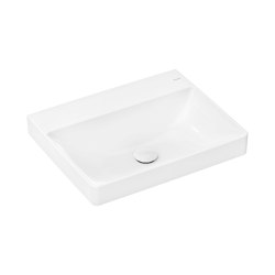 hansgrohe Xelu Q Countertop basin ground 600/480 without tap hole and overflow, SmartClean | Wash basins | Hansgrohe