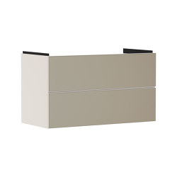 Xevolos E Waschtischunterschrank Sandbeige Matt 980/475 mit 2 Schubkästen für Waschtisch | Bathroom furniture | Hansgrohe