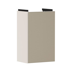 Xevolos E Meuble bas pour lave-mains 340/245 caisson Beige mat, charnière de porte droite | Meubles sous-lavabo | Hansgrohe