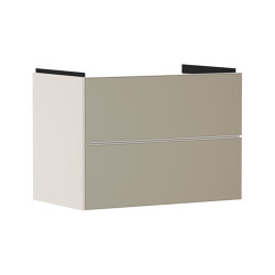 Xevolos E Waschtischunterschrank Sandbeige Matt 780/475 mit 2 Schubkästen für Waschtisch