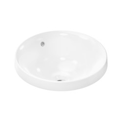 hansgrohe Xuniva S Above counter basin 400/400 without tap hole with overflow | Wash basins | Hansgrohe