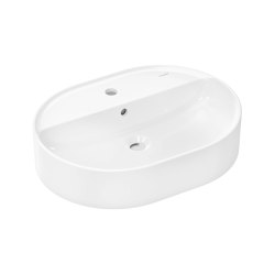 hansgrohe Xuniva U Wash bowl 600/450 with tap hole and overflow | Wash basins | Hansgrohe