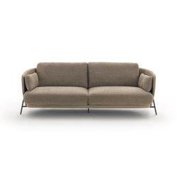 Cradle Sofa cover inside fabric - outside leather | Canapés | ARFLEX