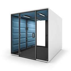 HushFree.Access.L | Blue | Box de bureau | Hushoffice