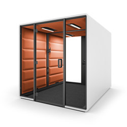 HushFree.Access.L | Orange | Office Pods | Hushoffice