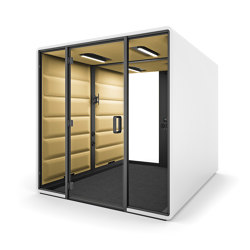 HushFree.Access.L | Yellow | Box de bureau | Hushoffice