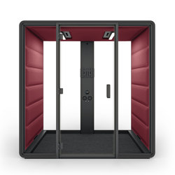 HushFree.Access.M | Red | Office Pods | Hushoffice