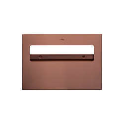 Radius | PVD Bronze Toilet Seat Cover Dispenser | Paper roll holders | The Splash Lab