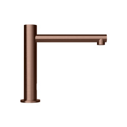 Radius | PVD Bronze Straight Spout Tap / Large | Waschtischarmaturen | The Splash Lab