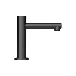 Radius | PVD Black Straight Spout Tap / Small | Robinetterie pour lavabo | The Splash Lab