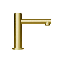 Radius | PVD Brass Straight Spout Tap / Small | Wash basin taps | The Splash Lab