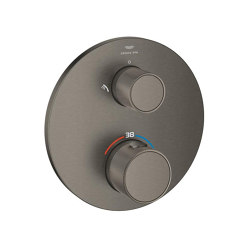 Atrio Private Collection Thermostatic shower mixer for 2 outlets with integrated shut off/diverter valve with knob | Grifería para duchas | GROHE