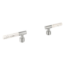 Atrio Private Collection Sticks made from White Attica Caesarstone material | Badarmaturen Zubehör | GROHE