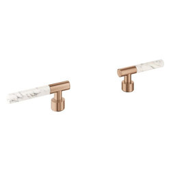 Atrio Private Collection Sticks made from White Attica Caesarstone material | Badarmaturen Zubehör | GROHE