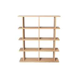 Kona Bookcase 2x4 - Natural | Shelving | ferm LIVING