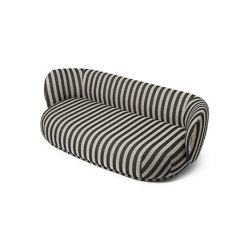 Rico Lounger Sofa Louisiana - Sand/Black