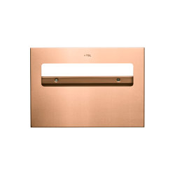 Radius | PVD Copper Toilet Seat Cover Dispenser | Paper roll holders | The Splash Lab