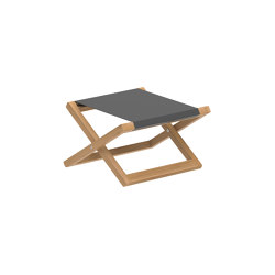 Beacher foldable footrest teak | Stools | Royal Botania