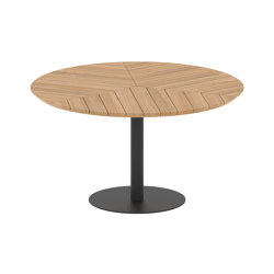 Butler round table 120 low dining teak top |  | Royal Botania