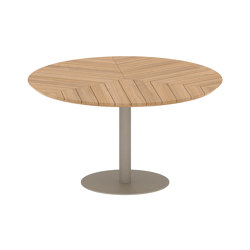 Butler runder Tisch 120 low dining teakholz Tischplatte | Esstische | Royal Botania