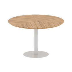 Butler runder Tisch 120 standard dining teakholz Tischplatte | Dining tables | Royal Botania