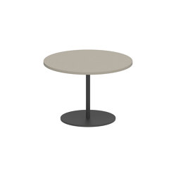 Butler side table 40cm round coated stainless steel & ceramic top | Mesas auxiliares | Royal Botania