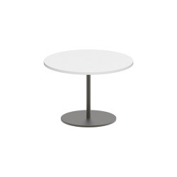 Butler side table 40cm round coated stainless steel & ceramic top | Mesas auxiliares | Royal Botania