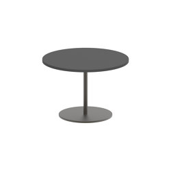 Butler side table 40cm round coated stainless steel & ceramic top | Mesas auxiliares | Royal Botania