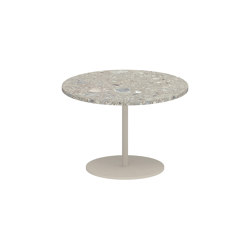 Butler table basse 40cm ronde coated stainless steel & ceramique | Tables d'appoint | Royal Botania