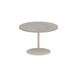 Butler table basse 40cm ronde coated stainless steel & ceramique | Tables d'appoint | Royal Botania